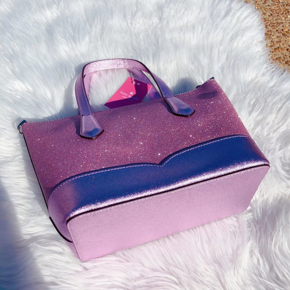 kate spade lola glitter satchel wristlet set - Picture 8 of 13